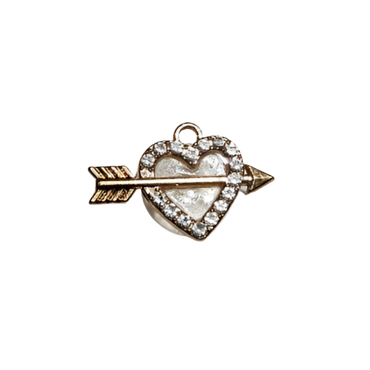 Cupids Bow Croc Charm Metal