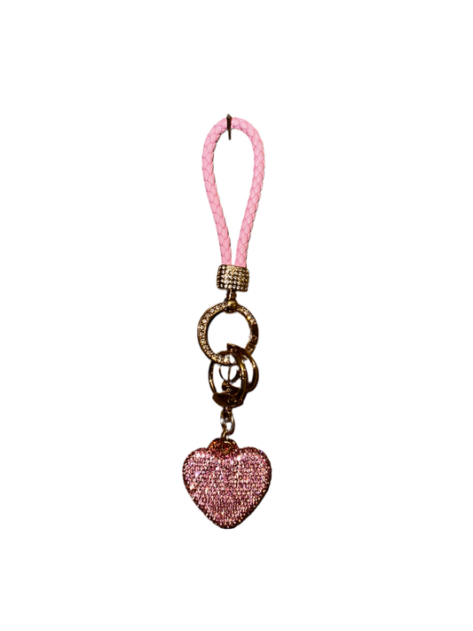 Pink Heart Keychain