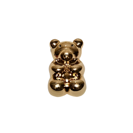 Gold Bear Croc Charm Metal