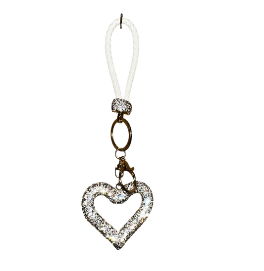 Silver Heart Keychain