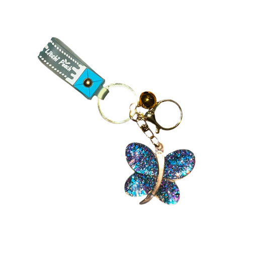 Blue Butterfly Keychain