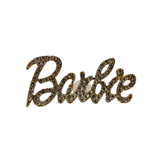 Gold Barbie Croc Charm Metal