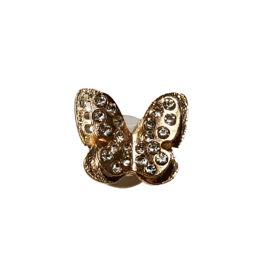 Butterfly Croc Charm Metal